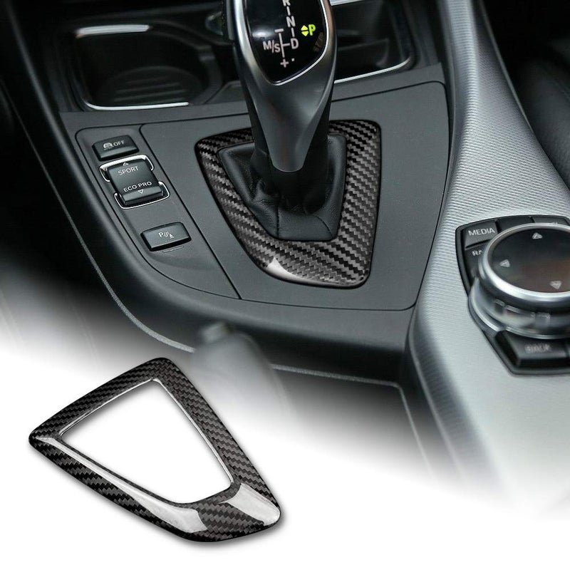 AIRSPEED Carbon Fiber Car Gear Shift Knob Panel Frame Cover Interior Trim Stickers for BMW F20 F21 F22 F23 F30 F34 F35 F32 F33 F36 Accessories - Image 1